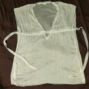 Becca White Sheer Swimsuit Cover-up.